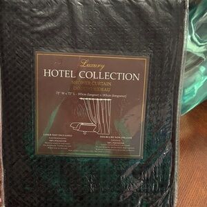 Hotel Collection Black Shower Curtain